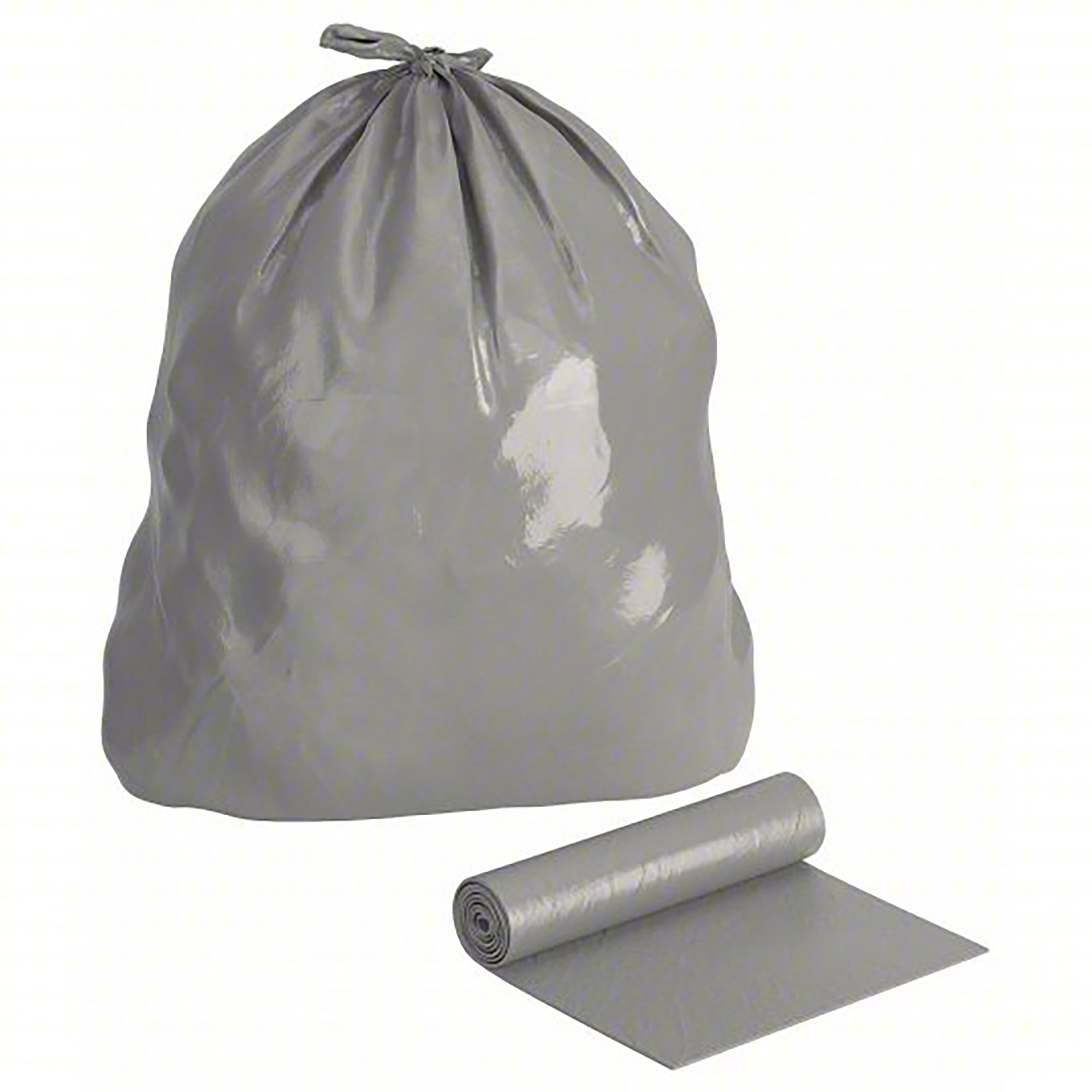 Coreless Roll Can Liners, Gray, 30 x 36, 250/CS